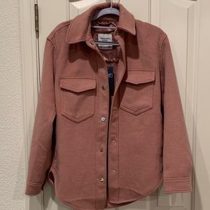 Abercrombie Pink Shirt Jacket